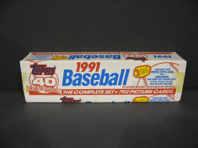 1991 Topps Baseball Factory Set (RWB)