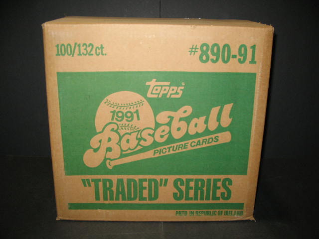 1991 Topps Baseball Traded Factory Set Case (100 Sets) (Authenticate)