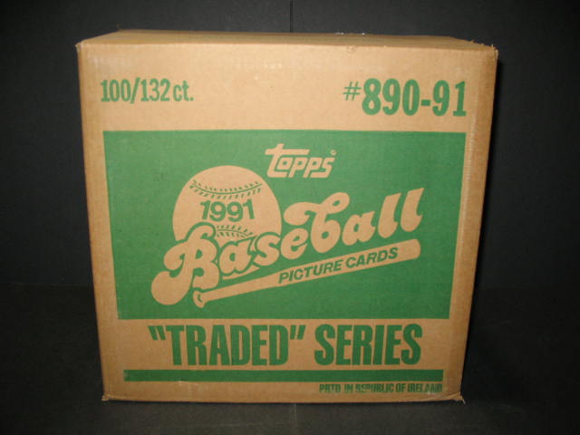 1991 Topps Baseball Traded Factory Set Case (100 Sets)