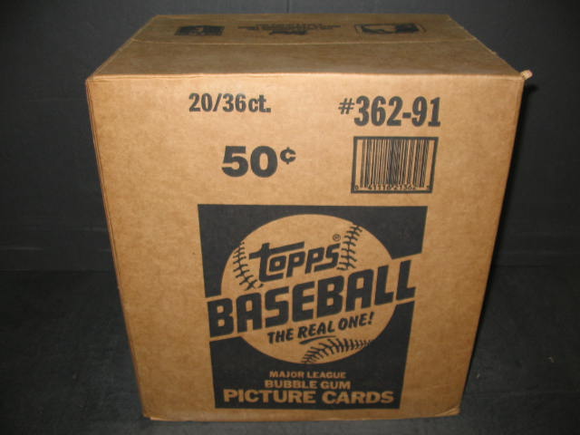 1991 Topps Baseball Unopened Wax Case (20 Box)