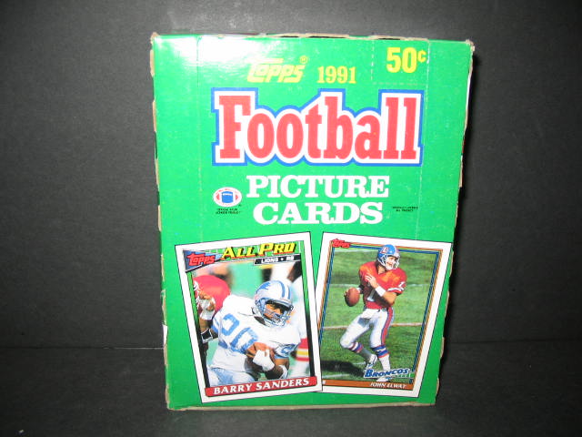 1991 Topps Football Box