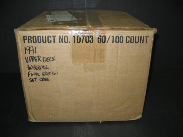 1991 Upper Deck Baseball Final Edition Factory Set Case (60 Sets) (10703)