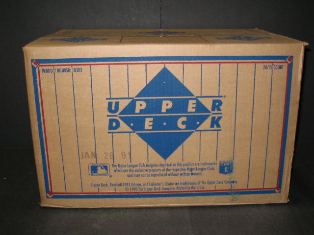 1991 Upper Deck Baseball Low Series Case (20 Box) (10303L)