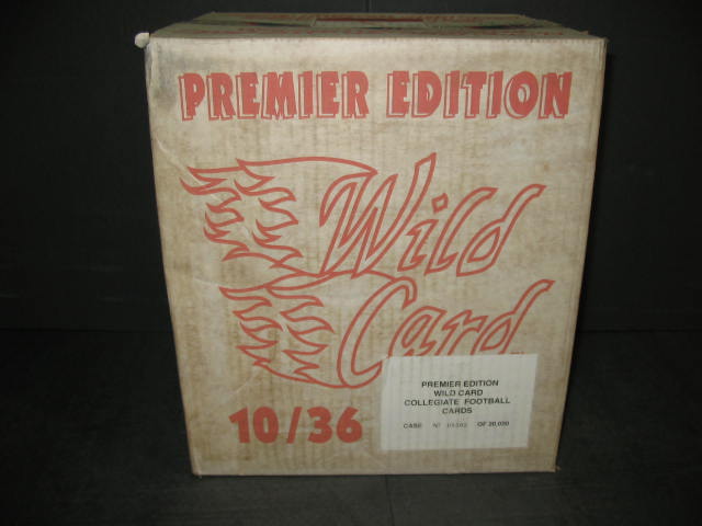 1991 Wild Card Collegiate Football Case (10 Box)