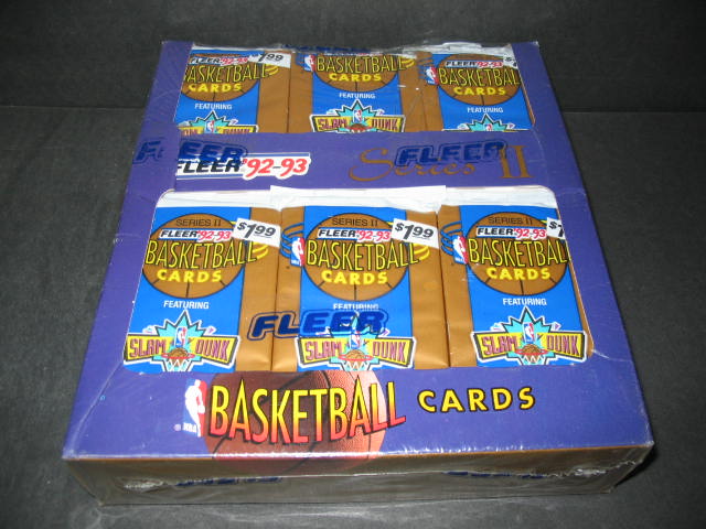 1992/93 Fleer Basketball Series 2 Jumbo Box
