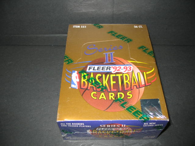 1992/93 Fleer Basketball Series 2 Box