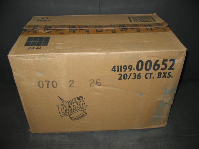 1992/93 Fleer Ultra Hockey Series 2 Case (20 Box)