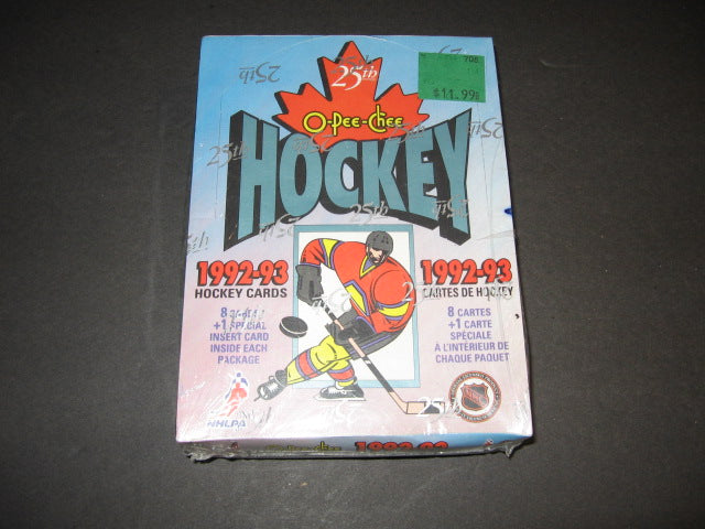 1992/93 OPC O-Pee-Chee Hockey Box