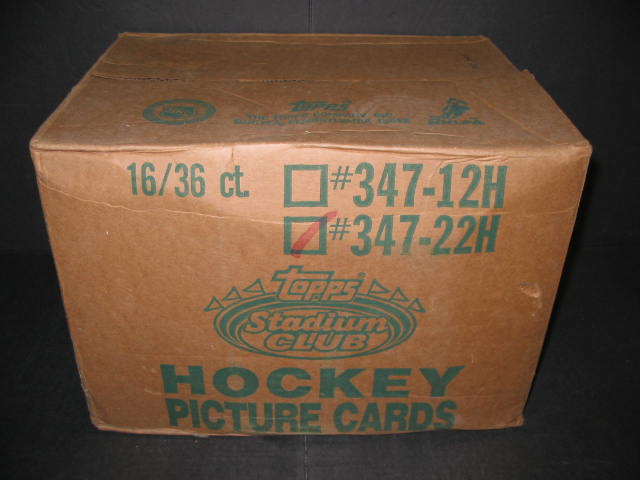 1992/93 Topps Stadium Club Hockey Series 2 Case (16 Box)