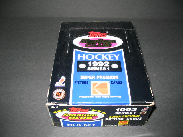 1992/93 Topps Stadium Club Hockey Series 1 Box