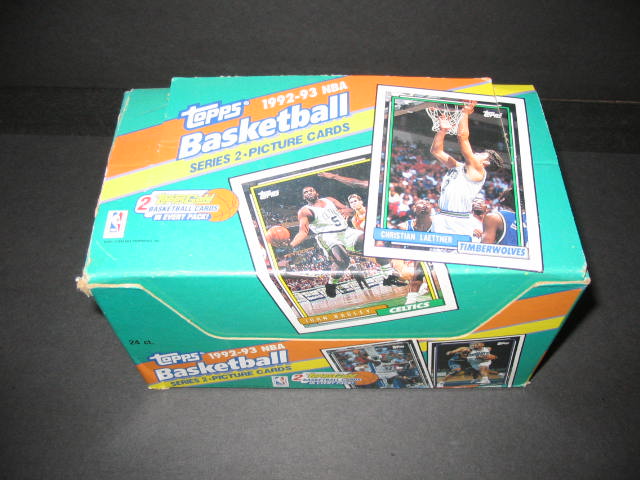 1992/93 Topps Basketball Series 2 Jumbo Box (24/18/2)