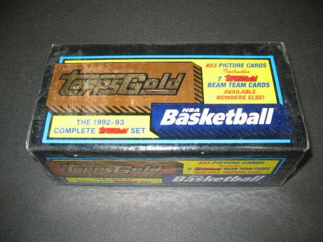 1992/93 Topps Basketball Gold Factory Set