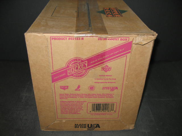 1992/93 Upper Deck Hockey High Series Case (20 Box)