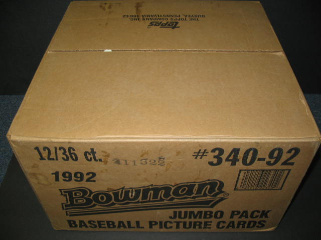 1992 Bowman Baseball Jumbo Case (12/36)