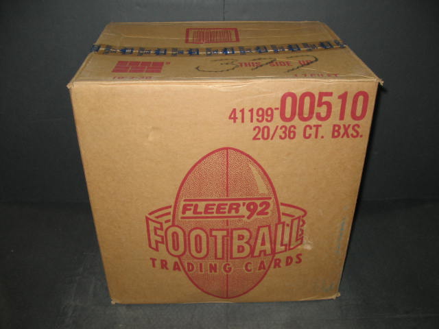 1992 Fleer Football Case (20 Box) (00510)