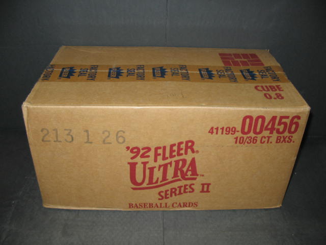 1992 Fleer Ultra Baseball Series 2 Case (10 Box)