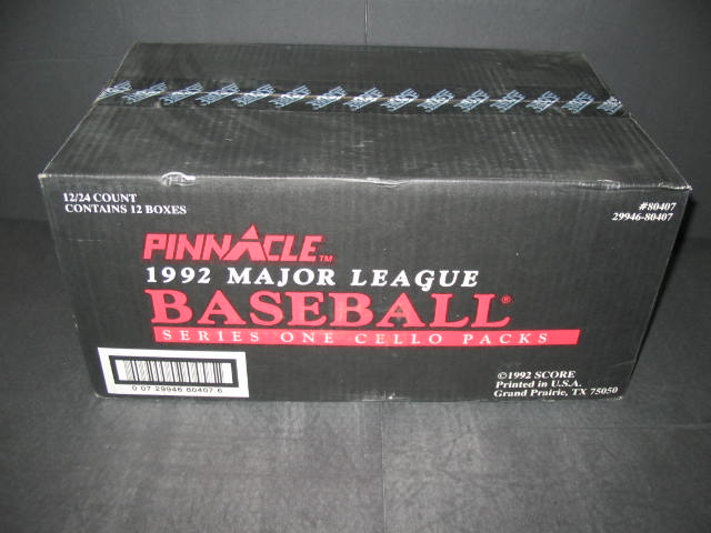 1992 Pinnacle Baseball Series 1 Jumbo Case (12 Box)