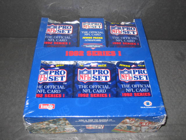 1992 Pro Set Football Series 1 Jumbo Box
