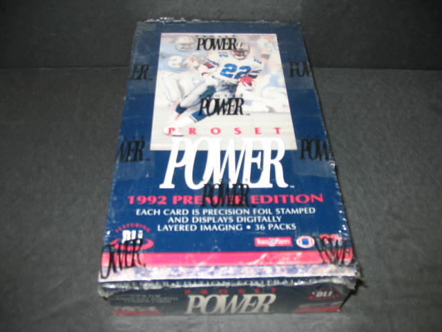 1992 Pro Set Power Football Box
