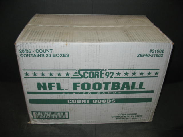 1992 Score Football Case (20 Box)