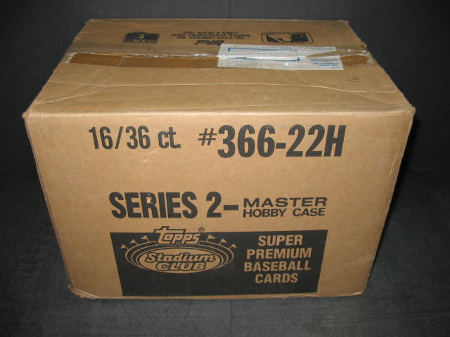 1992 Topps Stadium Club Baseball Series 2 Case (16 Box)(366-22H)