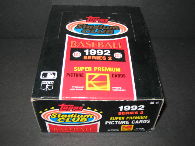 1992 Topps Stadium Club Baseball Series 2 Box