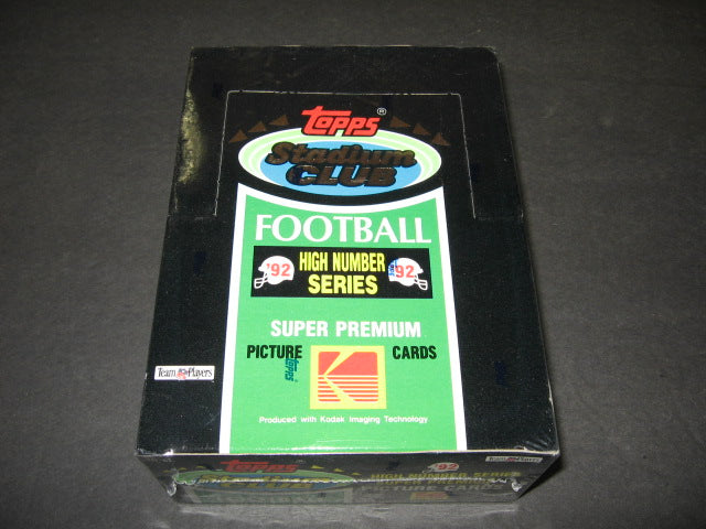 1992 Topps Stadium Club Football High Series Box