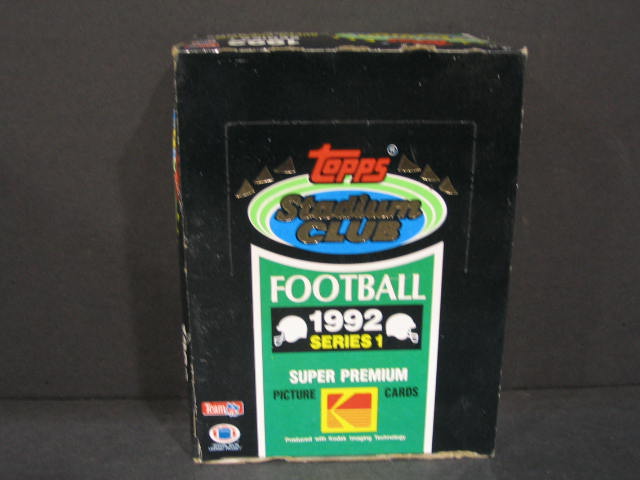 1992 Topps Stadium Club Football Series 1 Box
