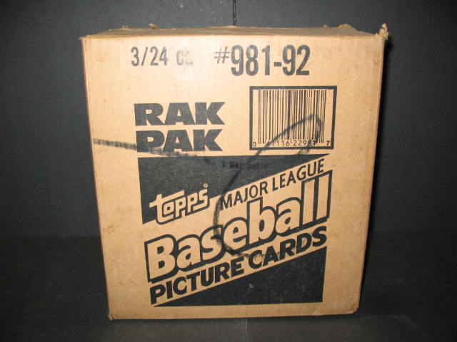 1992 Topps Baseball Rack Pack Case (3 Box)