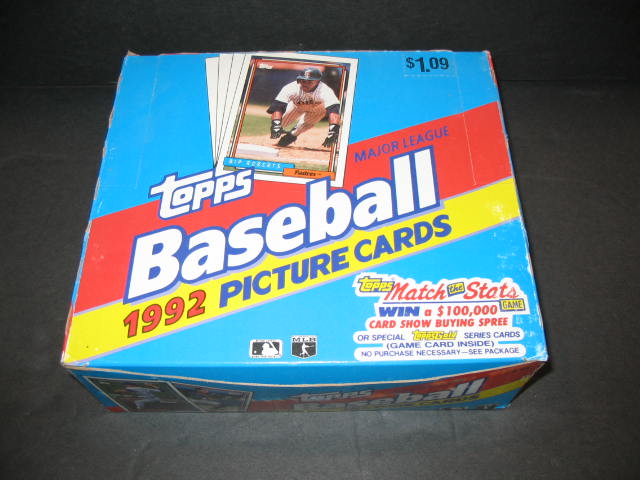 1992 Topps Baseball Cello Box