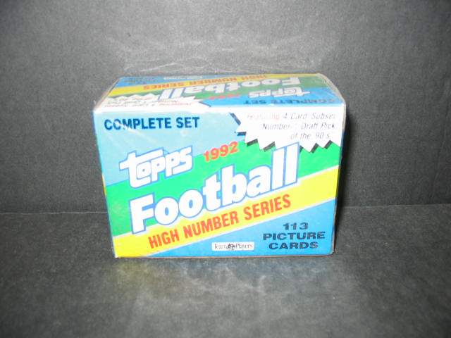 1992 Topps Football High Number Series Factory Set