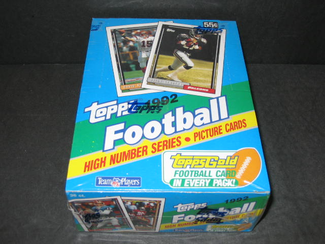 1992 Topps Football High Number Series Box