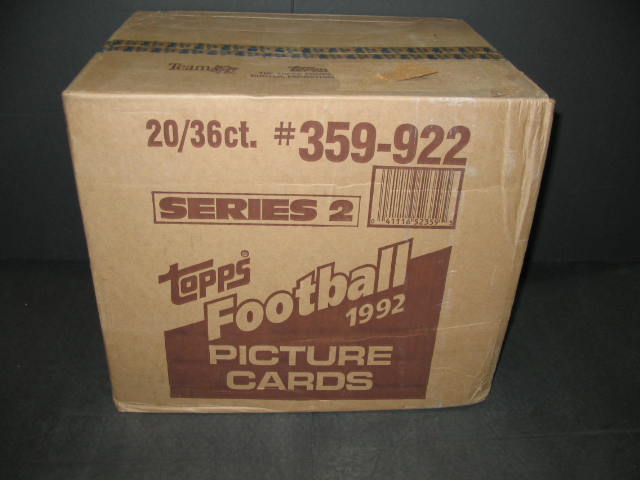 1992 Topps Football Series 2 Case (20 Box)