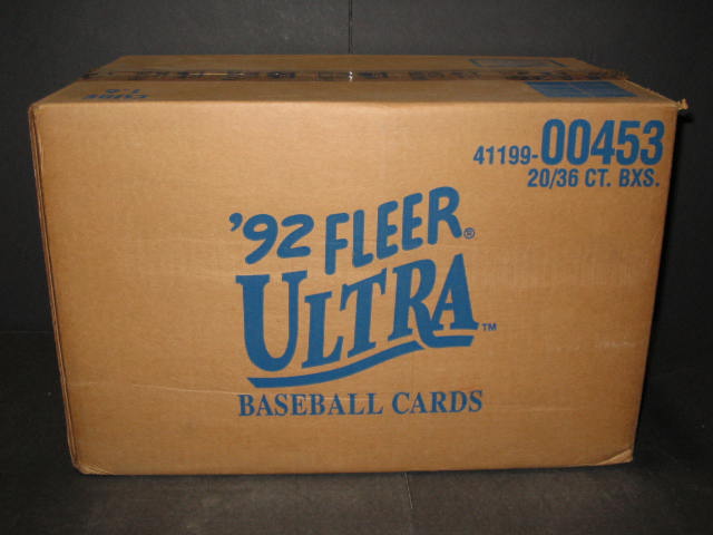 1992 Fleer Ultra Baseball Series 1 Case (20 Box) (00453)