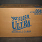 1992 Fleer Ultra Baseball Series 1 Case (20 Box) (00453)