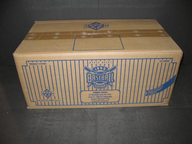 1992 Upper Deck Baseball Low Series Jumbo Case (20 Box)