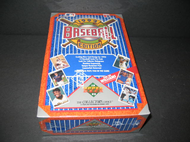 1992 Upper Deck Baseball Low Series Box