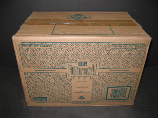 1992 Upper Deck Football Series 1 Case (20 Box)