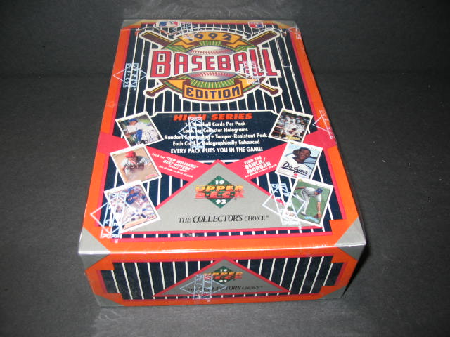 1992 Upper Deck Baseball High Series Box