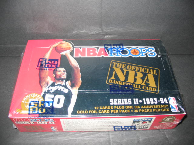 1993/94 Hoops Basketball Series 2 Box