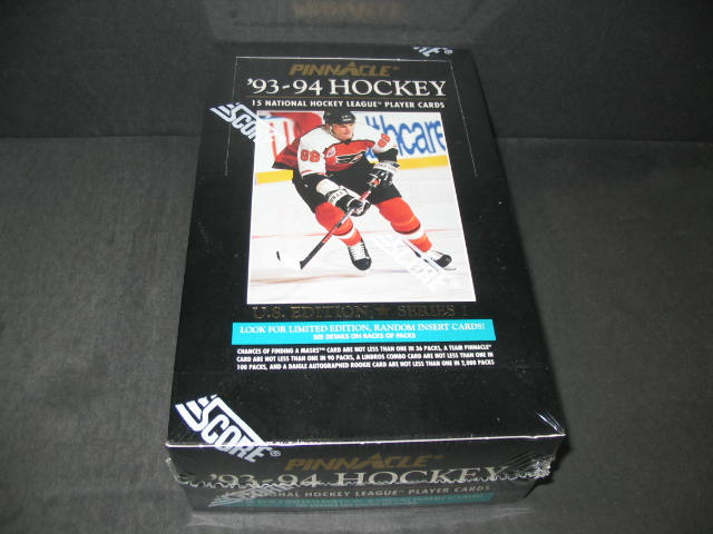 1993/94 Pinnacle Hockey Series 1 Box (U.S.) (36/15)
