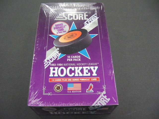 1993/94 Score Hockey Series 1 Box (U.S.) (36/15)