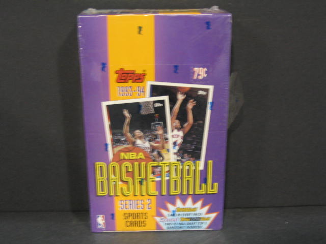 1993/94 Topps Basketball Series 2 Box