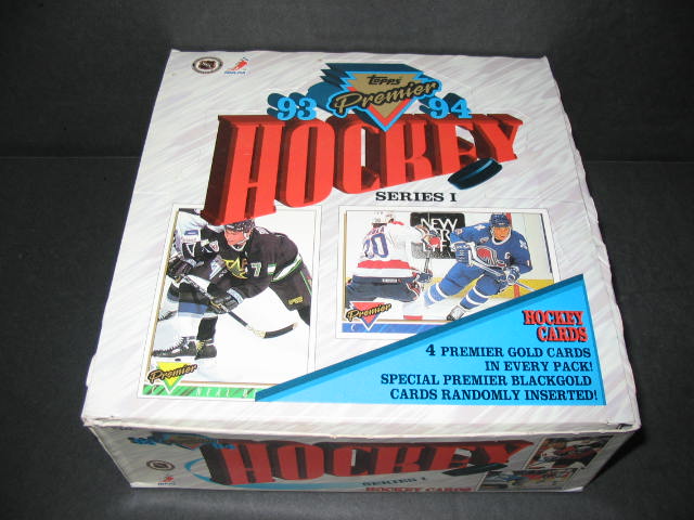 1993/94 Topps Premier Hockey Series 1 Cello Box