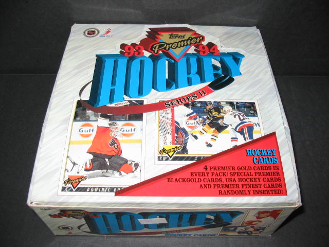 1993/94 Topps Premier Hockey Series 2 Jumbo Box