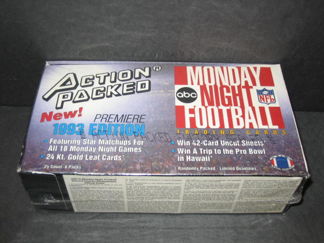 1993 Action Packed Football Monday Night  Box