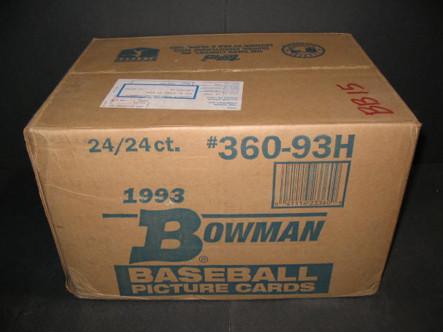 1993 Bowman Baseball Case (Hobby) (24 Box)