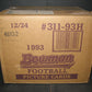 1993 Bowman Football Case (Hobby) (12 Box)