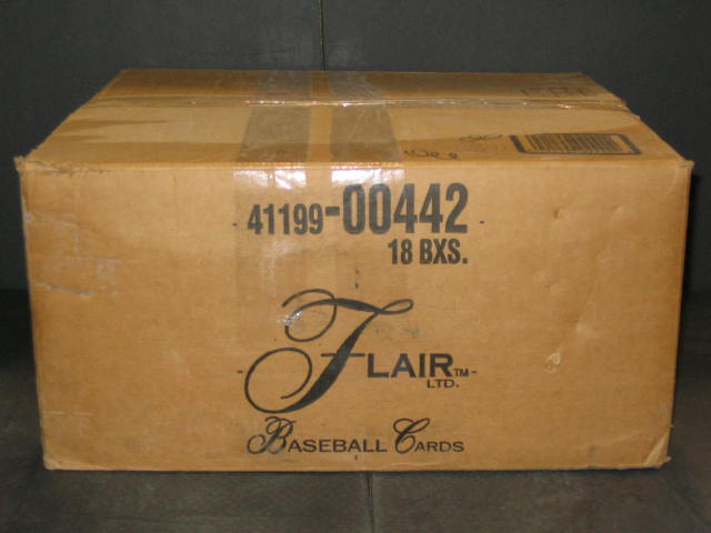 1993 Fleer Flair Baseball Case (18 Box)