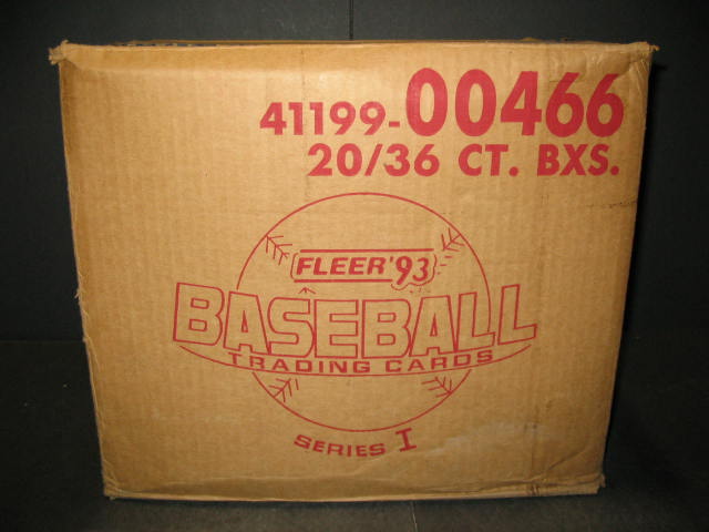 1993 Fleer Baseball Series 1 Case (20 Box)